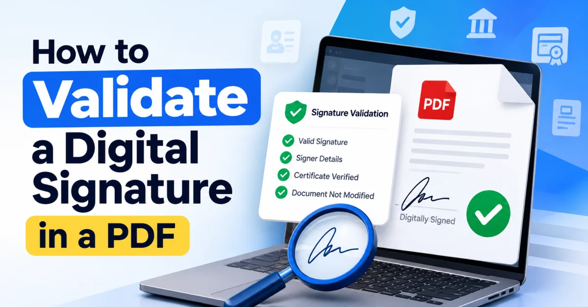 How To Validate a Digital Signature in a PDF
