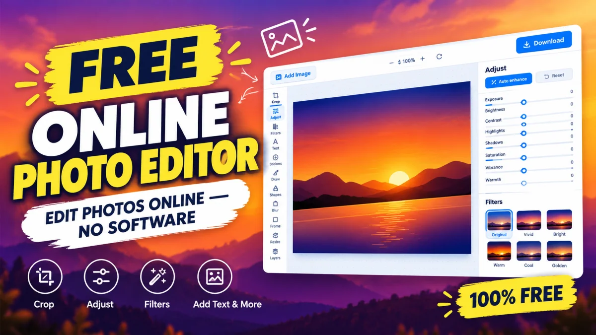 Free Online Photo Editor for Editing and Enhancing Images